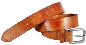 Mens Brown Leather Belt