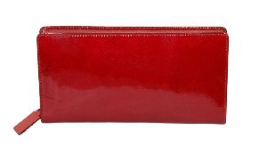 Red Leather Ladies Wallet